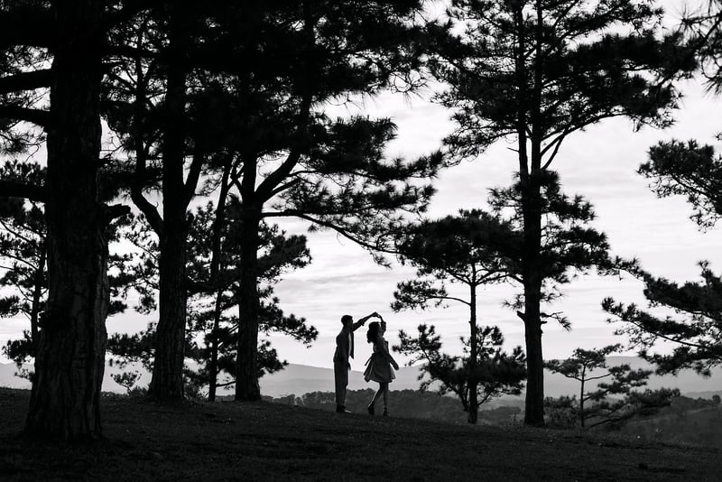 Moonlight Couple Dancing